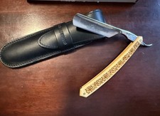Thiers-Issard Taos Tyrol Straight Razor 5/8 Boxwood Handle Handmade France picture