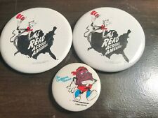 3 Vintage Pin Buttons 2 Cat in the Hat Read Across America 1 California Raisins picture