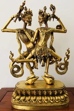20'' Tibet Old Shri Chitipati Buddha Copper Statue picture