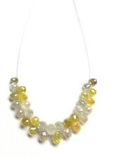 30 Pis Natural Fancy Mix Multi Color Faceted Briolette Diamond Drop Shape Beads  picture