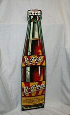 1930s R-Pep Carbonated Beverage Soda Tin Die cut Bottle Sign 48