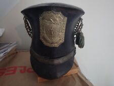 antique Massachusetts state militia bell crown shako war 1812 museum quality picture