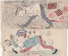 AMAZING IMPORTANT Letter & Folk Art Archive - 1904 Civil War Confederate Veteran picture