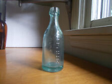 1870s AVERY LORD UTICA,NY APPLIED BLOB TOP SQUAT SODA BOTTLE SMOOTH BASE picture