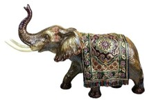 JAY STRONGWATER MAGNIFICENT 18K PLTD DUKE GRAND TAPESTRY ELEPHANT NEW BOX USA picture