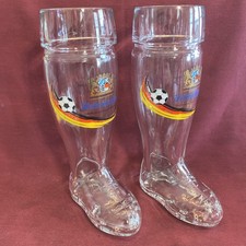 2X Weihenstephaner 2006 German Football Soccer World Cup Beer Boot Glass Cleats picture