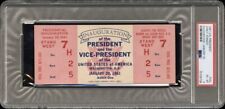 1961 U.S. President Inauguration Ticket FULL JFK John F. Kennedy Jan 20 PSA 6 picture