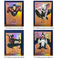 2017 Fleer Ultra Spider-Man Metal Bronze PMG Set MM1-MM50 /199💥High-Grade💥VHTF picture