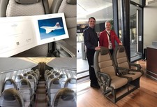 ORIGINAL CERTIFIED British Airways Concorde Original Passenger Seats Pair picture
