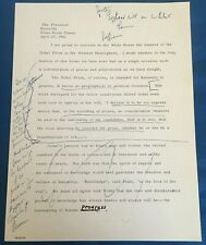 John F Kennedy Speech Notes 1962 Nobel Prize Dinner Quarantine Press Release picture