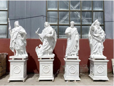Set of 4 Nice Life Size Marble Statues of The Four Evangelists - TF2547 chalice picture