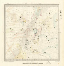 ASTRONOMY CELESTIAL. Star map. Star chart, II. Summer Solstice. SDUK 1847 picture