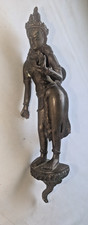 Antique Bronze Hindu Budda Nagakanya Figural Door Handle EXREMELY RARE 13