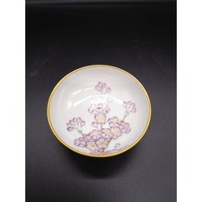 Sazan Niikawa Gold Sakura Sake Cup Kyoto Kyo-yaki 7.5 x 3cm New picture