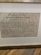 Pres. Abraham Lincoln Appointment  Dep. Postmaster March 27, 1861 PSA Authentic picture
