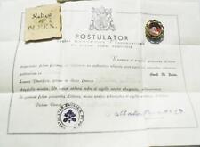 2 Important 1st Class St. Pope Pius X RELIC Reliquary w/Cert Document Provenance picture