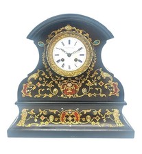 Exquisite Valery of Paris Boulle Mantel Clock – Circa 1860 Antique Mantle Clock picture