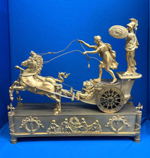 Antique 1820 French Empire Ormolu Chariot Silk Thread * picture