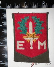 Cold War Netherlands Dutch Army E M Patch picture