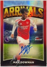 Max Dowman 2/5 Rookie Autograph Arrivals Red Topps Finest Premier League EPL 202 picture
