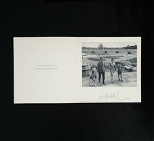 1959 Queen Elizabeth II Signed Royal Christmas Card Windsor Photo Charles III UK picture