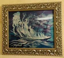 GENUINE Disney 1999 Haunted Mansion framed lenticular Pirate/Ghost ship (LE 75) picture