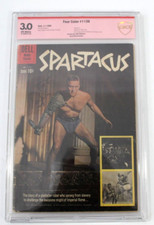 RARE CBCS 3.0 GD / VG SPARTACUS FOUR COLOR #1139, 1960, SIGNED BY KIRK DOUGLAS picture