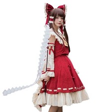 [Milky Time] Reimu Hakurei Cosplay Anime Halloween Women'S Lolita Shrine Maiden_ picture