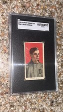 1909-11 T206 Claude Rossman Piedmont Cigarettes Card SGC Authentic Altered picture
