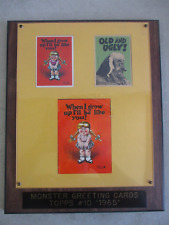 MONSTER GREETING CARDS TOPPS #10 ROBERT CRUMB WHEN I GROW UP ORIGINAL ART FRAMED picture