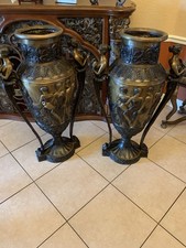 Art Nouveau Bronze Vase, France, 1890s 48in picture