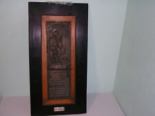 Very Rare National Anthem of Czech Republic bronze wall hanging friendship picture