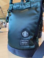Starbucks Japan  PORTER Coffee Bean Shape Drum Bag S Limited YOSHIDA Black Green picture