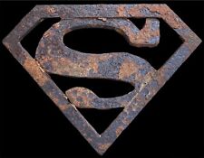 DC Comics Vintage Original 1940s-50s Iron SUPERMAN Symbol Ohio Found HOLY GRAIL picture