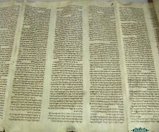 Rare & Important Big Complete Torah Scroll On Parchment Germany Ca 1600 Judaica picture