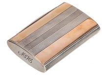 Cartier Art Deco Sterling 14 KT Gold Compact picture