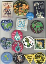 16 old PROGRESSIVE Cause pin EARTH DAY Save the Environment pinback picture