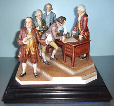 Goebel Bochmann Signing the Declaration of Independence Group Sculpture Rare picture