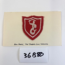 British Army's 7th Hussars Reg Patch Insignia Polish Warsaw Queens Own 36B80 picture