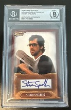 2008 INDIANA JONES TOPPS HERITAGE Steven Spielberg AUTOGRAPH AUTO CARD BGS picture