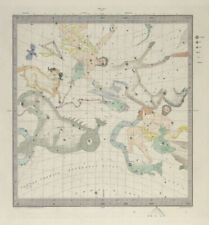ASTRONOMY CELESTIAL. Star map. Star chart, I. Vernal Equinox. SDUK 1857 picture