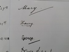 1918 George V British Royal Family Signed Windsor Castle Guestbook Page Royalty picture