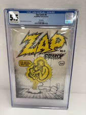 Zap Comix #0 UK edition CGC 5.5 Highest Graded Copy - OW/W Pages picture