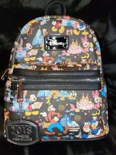 NWT DISNEY PARKS 2018 DISNEYLAND MINI BACKPACK FAB 5 RIDES LOUNGEFLY AP PASSHOLD picture