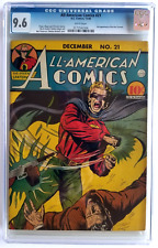 ALL-AMERICAN COMICS #21 CGC NM+ 9.6 (DC 1940) SINGLE HIGHEST GRADE. WHITE PAGES. picture