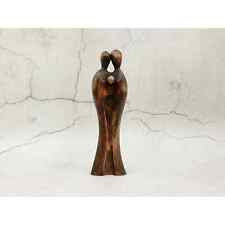 Wooden figurine hand curved Family love home decor Mother's day gift picture
