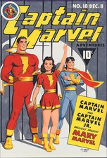 Captain Marvel Adventures #18 Cover Recreation by C.C. Beck First Mary Marvel picture