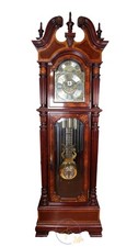Serviced Howard Miller JH Miller 9 Tubular Grandfather Clock Model 611 - 912 picture