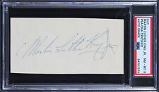 Martin Luther King Jr. Authentic Signed 2.5x5 Cut Signature Auto 8 PSA Slabbed picture