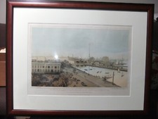 Chicago ,Views Edwin Whitefield View of Illinois and Michigan Train Depot 1860 picture